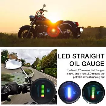 Universal Car Motorcycle Fuel Level Meter Gauge With LED Backlight Display 52mm Light 12V 2 T5H7