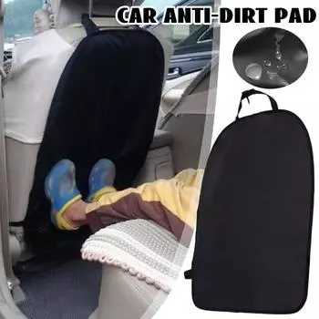 Universal Car Seat Back Anti-dirt Pad Waterproof Scuff Dirt Seat Protector Cover For Child Kid Anti Kick Mat Car Interior чёрный