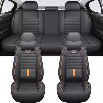 Universal Car Seat Cover for Most Car Models Comfortable Breathable Car Accessories Interior Details Luxury Lumbar Support