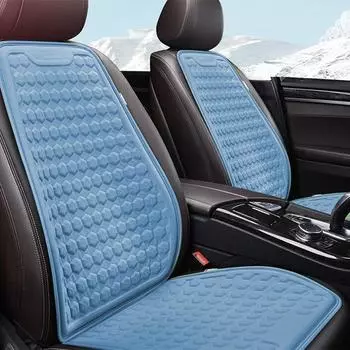 Universal Car Seat Cushion Cover Breathable Cool Bump Gel Fabric Car Seat Covers Massage Headrest Lumbar Pillow Auto Interior
