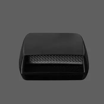 Universal Car-Styling Hood Air Intake Decoration Simulation Air Outlet Of The Machine Fake Cover Modification Accessories серебряный