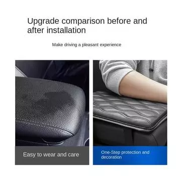 Universal Car Styling PU Armrest Box Anti-wear Cover Auto Armrest Mat Dust-proof Cushion Automobile Leather Interior Accessories