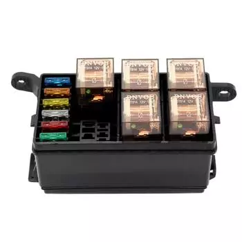 Universal DC 12V Car Marine Boat 6-Way Relay+ 6-Slot ATO/ATC Blade Fuse Holder Box Blocks for Automobiles Parts CHINA