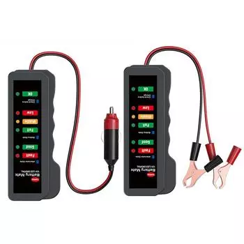 Universal Digital Alternator Tester 6 Led Lights Display Car Auto Battery Tester Car Diagnostic Tool Car Accessories Durable