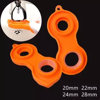 Universal Faucet Wrench Tool Water Outlet Bubbler Disassembly Cleaning Tool Four Sides Available Wrench Faucet Utensil