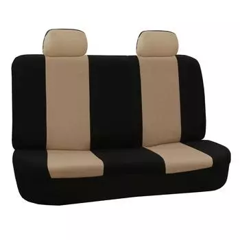 Universal Flat Cloth Car Seat Cover Non-slip Design Front Set One Size бежевый