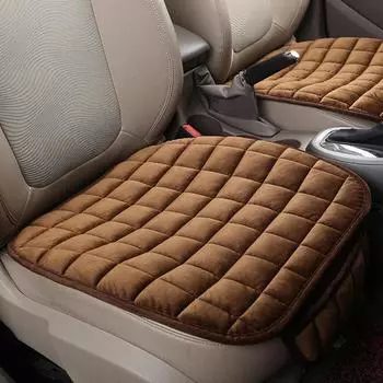 Universal front seat breathable cushion winter warm anti-slip car seat cover car seat protective cover чёрный