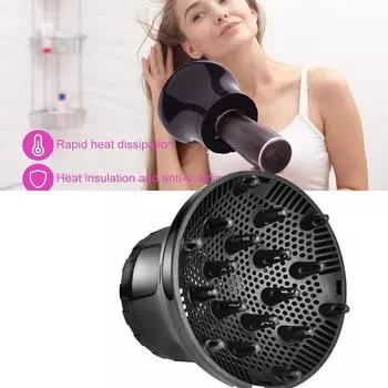 Universal Hair Diffuser Hair Dryer Diffuser Attachment for Curly Wavy Hair 1PC