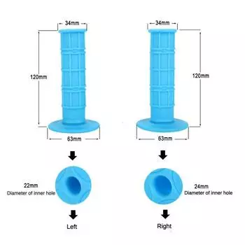 Universal Handle Grips Dirt Pit Bike Motorcycle Motocross Motorbike Handle Bar Grips For CRF YZF KXF SXF SSR SDG BSE оранжевый