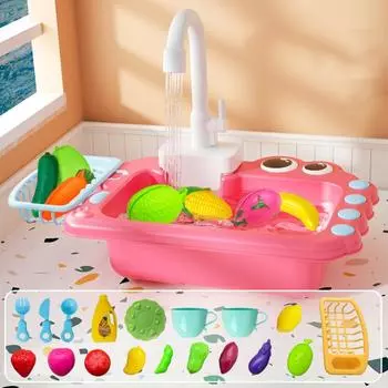 Universal Kitchen Sink Toy Pretend Play Sink Faucet Play Tap Faucet Engineering