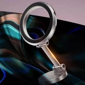 Universal Magnetic Car Phone Holder Mount Foldable Strong Phone Mount For Car For IPhone 15 14 13 Pro Max Holder W7X8 серый