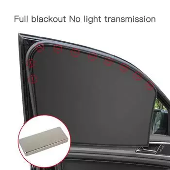 Universal Magnetic Car Window Sunshade Curtain Automatic Retractable Heat Insulation UV Protection Glareshield Sunshade