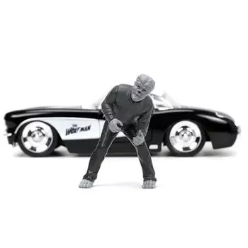 UNIVERSAL MONSTERS 1957 CHEVY CORVETTE MAN миникар 124 с WOLF [предмет]