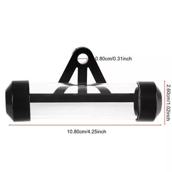 Universal Motor Scooter Accessories Black Acrylic Motorcycle Tax Plate Document Tube Holder Registration Motorbike Secure Single чёрный