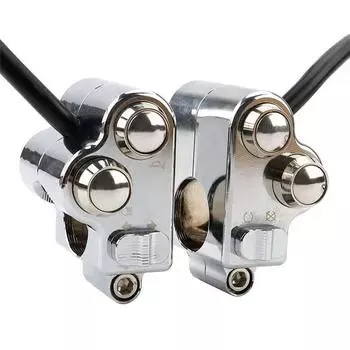 Universal Motorcycle 25mm Handlebar Switch Control Racer Modified Part w/Harness