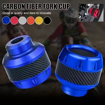 Universal Motorcycle Anti-fall Cup Aluminum Alloy Motorcycle Front Fork Cover Anti-collision Wheel Protector Modified Accessorie красный