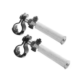 Universal Motorcycle Folding Rear Seat Footrest Pedals Parts for Niu чёрный