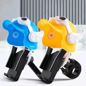 Universal Motorcycle Mobile Phone Waterproof Holder Bicycle Navigation Brackets Sunshade Holder Retro Small Helmet Rider Bracket жёлтый