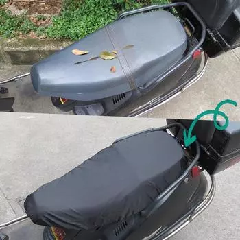 Universal Motorcycle Sunscreen Seat Cover Cap Waterproof & Dustproof Scooter Cushion Cover Seat Scooter Sun Pad Protector