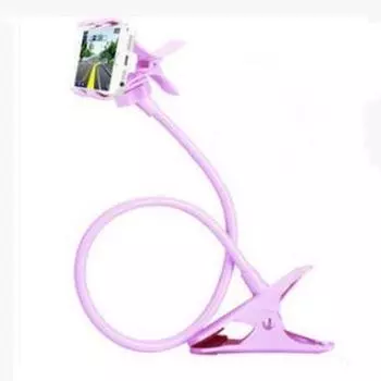 Universal Phone Stand 360 Rotating Flexible Long Arm Lazy Holder Clamp Bed Desktop Car Selfie Mount Support темно-синий