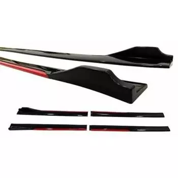 Universal Piano Black Ear Flap Sidewall Lip Knife RED
