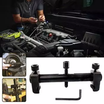 Universal Puller For Ribbed Drive Pulley Crankshaft Remover Kit With Hex Allen Key Car Repair Tool Accessories E0F3