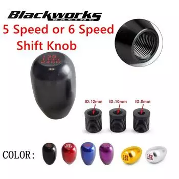 Universal Racing 5 Speed or 6 Speed Car Gear Shift Knob Manual Automatic Gear Shift Knob Shift lever Black Red Blue Gold On sale