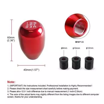 Universal Racing 5 Speed or 6 Speed Car Gear Shift Knob For Manual Transmission Automatic Gear Shift Knob Shift lever