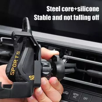 Universal Racing Seat Design Car Phone Holder - Car Air Vent Clip Mount Phone Holder For Navigation Car Interior Accessorie K0K8