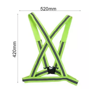 Universal Reflective Straps Night Running Riding Clothing Vest Adjustable Safety Vest Elastic Band Reflective Safety Jacket CHINA