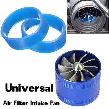 Universal Single Supercharger Turbine Turbo Charger Air Intake Fan Fuel Gas Saver
