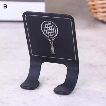 Universal Tennis Racket Wall Mounted Racket Rack Vertical Display Stand Stainless Steel Wall Hook Badminton Racket Holder B