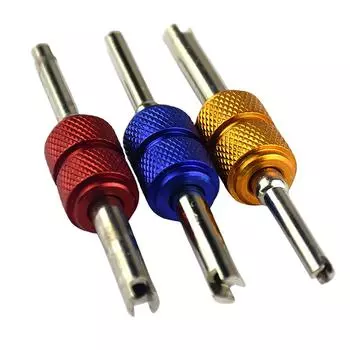 Universal Tire Valve Core Stems Remover Screwdriver Tool Dual Use Car Accessories золотой
