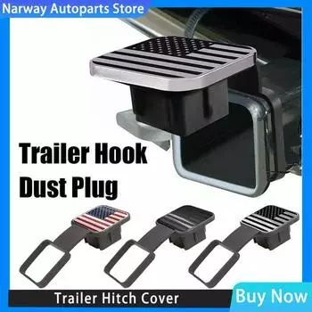 Universal Trailer Hitch Cover Plug For RV Trailer ATV UTV Auto Trailer Hitch Receiver Cover Plug Caps Car Accessories