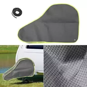 Universal Trailer Towing Hitch Cover Waterproof Dustproof For Coupling Lock Tongue Cover Breathable Protector B5f6
