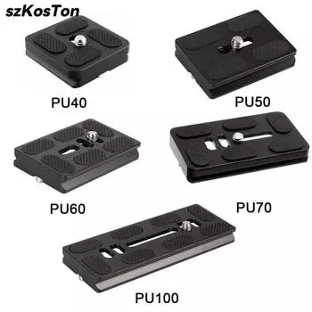 Universal Tripod Plate Quick Release Plate Camera Plate Quick Clamp Fast Mount PU Plate for Arca Swiss DSLR Camera Tripod Head