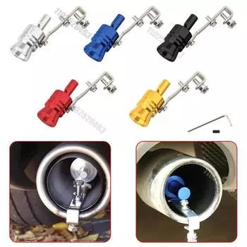 Universal Turbine Exhaust Whistle Modified with Exhaust Sound Simulator Motorcycle Tailpipe Automobile Pipe Sounder(5 Colors) чёрный