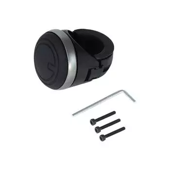 Universal Turning Steering Wheel Spinner Knob 360 Degree Rotation Metal Bearing Power Handle Ball Shaped Booster Fit Black чёрный