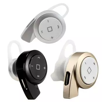 Universal V4.0 Mini Wireless Bluetooth-compatible Stereo Headset for Phones # чёрный