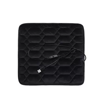 Universal Winter Warm Car Seat Cover Cushion Anti-slip Front Chair Seat Pad USB Heating Car Seat Protector Seat Covers for Cars чёрный