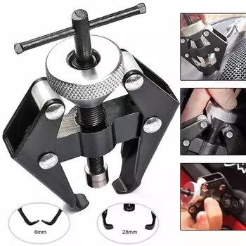 Universal Wiper Arm Puller Tool Adjustable 6-28mm Car Windscreen Battery & Alternator Removal Repair Tool Black