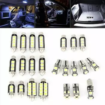 UniversalLED T10 5050 автомобильная лампочка для салона, багажника, номерного знака, комплект белых светодиодных ламп для E60 E90 Golf 4 7