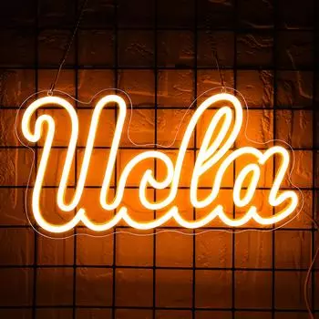 University Neon Sign for wall decor University Party Decor for Man Cave University Dormitory Shop Wall Great Gift for Sport fans оранжевый