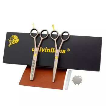 Univinlions 5,5 дюйма Парикмахерские ножницы Парикмахерские Аксессуары Салон Дешевые ножницы Парикмахерские Кусачки Инструменты для стрижки волос Жестяные ножницы Парикмахерские уборы