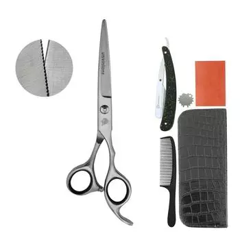 Univinlions 6,0 дюймов аксессуары для волос маленькие зубы микро зубчатое лезвие ножницы для резки филировочные ножницы салонные инструменты для укладки волос