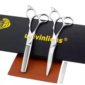Univinlions 6 ножницы для стрижки волос филировочные ножницы профессиональные парикмахерские ножницы набор парикмахерские аксессуары салонные машинки для стрижки волос