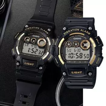 Универмаг AS доступен Военные часы Casio W-735H для военного учебного центра водонепроницаемые электронные часы для кемпинга на открытом воздухе цифровые спортивные часы