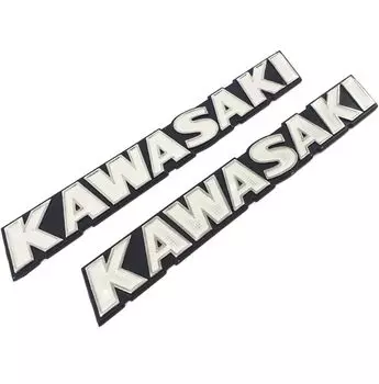 Универсальная 3D-эмблема KAWASAKI, белый комплект из 2 шт. для Kawasaki Zephyr TONAUA 750/1100