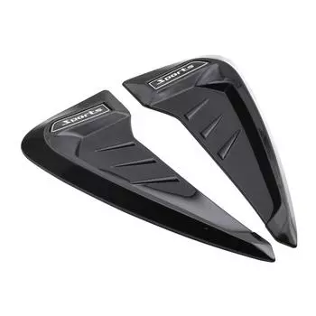 Универсальная 3D черная накладка на крыло автомобиля, решетка воздухозаборника, наклейка