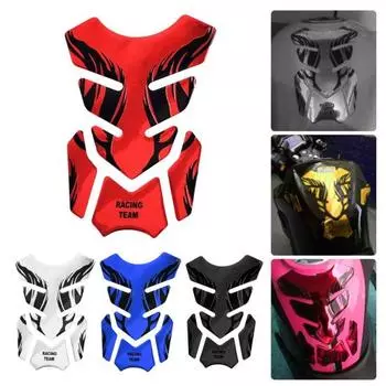 Универсальная 3D наклейка на бензобак мотоцикла, самоклеящаяся, сильная липкость, водонепроницаемая, легко наносится, защитная наклейка для топливного бака, накладка синий